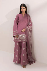 SAPPHIRE-3PC LAWN EMBROIDERED SHIRT CHIFFON PRINTED DUPATTA & EMB TROUSER-NC-2668