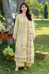 RANG RASIYA-3PC LAWN EMBROIDERED SHIRT WITH CHIFFON PRINTED EMBROIDERED DUPATTA AND TROUSER-NC-2601