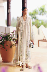 SUFFUSE-3PC LAWN CHIKAANKARI EMBROIDERED SHIRT WITH KHADDI NET EMBROIDERED DUPATTA AND TROUSER -NC-4719