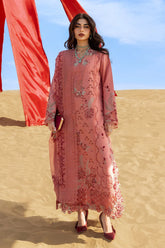 RANG RASIYA-3PC LAWN CHIKANKARI EMBROIDERED SHIRT WITH KHAADI NET EMBROIDERED DUPATTA AND TROUSER -NC-2675