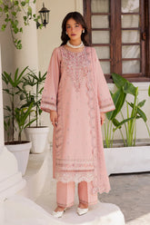 BATIK-3PC LAWN EMBROIDERED SHIRT WITH KHADDI NET EMBROIDERED DUPATTA AND EMB TROUSER-NC-2643