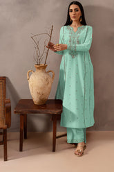BATIK-2PC LAWN EMBROIDERED SHIRT WITH EMB TROUSER-NC-2609