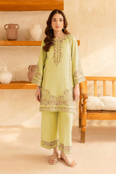 URGE-2PC LAWN EMBROIDERED SHIRT WITH EMB TROUSER-NC-2615