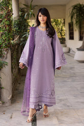 BATIK-3PC LAWN EMBROIDERED SHIRT WITH ORGANZA EMBROIDERED DUPATTA AND TROUSER-ADR-2630