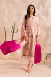 MIRANA-3PC LAWN EMBROIDERED SHIRT WITH CHIFFON TYE&DYE DUPATTA & TROUSER-NC-4506