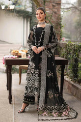 ASIM JOFA-3PC LAWN EMBROIDERED SHIRT WITH CHIFFON EMBROIDERED DUPATTA AND TROUSER -NC-2633