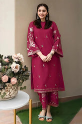 URGE-2PC LAWN EMBROIDERED SHIRT WITH EMB TROUSER-NC-2624