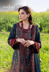 ASIM JOFA-3PC LAWN EMBROIDERED SHIRT WITH KHAADI NET EMBROIDERED DUPATTA AND TROUSER NC-2679