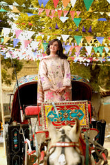 ANEELAS-3PC LAWN EMBROIDERED SHIRT WITH KHAADI NET PRINTED DUPATTA & EMB TROUSER-NC-4783