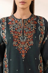 SAPPHIRE-3PC LAWN EMBROIDERED SHIRT WITH MONARK PRINT DUAPATTA AND TROUSER-NC-2651