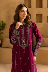 BATIK-2PC LAWN EMBROIDERED SEQUIN SHIRT AND EMBROIDERED TROUSER-NC-2625