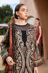 MARIA.B-3PC LAWN EMBROIDERED PRINTED SHIRT WITH CHIFFON PRINT DUPATTA AND PRINT TROUSER-NC-2617