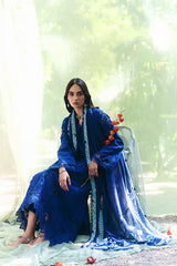 SUFFUSE-3PC LAWN EMBROIDERED SHIRT WITH KHAADI NET EMBROIDERED DUPATTA AND TROUSER-NC-2615