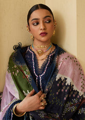 MIRANA-3PC LAWN EMBROIDERED SHIRT WITH BAMBER CHIFFON DUPATTA AND TROUSER-NC-2631
