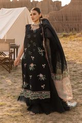 RANG RASIYA-3PC LAWN EMBROIDERED SHIRT WITH KHADDI NET EMBROIDERED DUPATTA AND TROUSER-NC-2661
