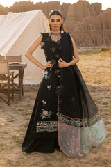 RANG RASIYA-3PC LAWN EMBROIDERED SHIRT WITH KHADDI NET EMBROIDERED DUPATTA AND TROUSER-NC-2661
