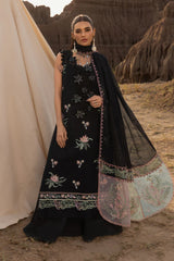 RANG RASIYA-3PC LAWN EMBROIDERED SHIRT WITH KHADDI NET EMBROIDERED DUPATTA AND TROUSER-NC-2661