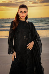 RANG RASIYA-3PC LAWN LASER WORK EMB SHIRT WITH ORGANZA EMBROIDERED DUAPATTA AND TROUSER-NC-2644