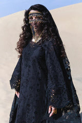 NUREH-3PC LAWN HEAVY EMBROIDERED SHIRT WITH CHIFFON PRINTED EMBR DUPATTA AND TROUSER-NC-2686