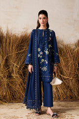 MARIA.B-3PC LAWN EMBROIDERED SHIRT WITH LAWN EMBROIDERED DUPATTA AND TROUSER-NC-2615