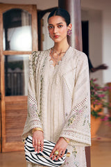 SUFFUSE-3PC LAWN CHIKAANKARI EMBROIDERED SHIRT WITH KHADDI NET EMBROIDERED DUPATTA AND TROUSER -NC-4719