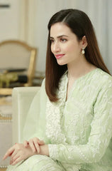 BAREEZE- 3PC LAWN EMBROIDERED SHIRT WITH ORGANZA EMBROIDERED DUPATTA & TROUSER-NC-2605