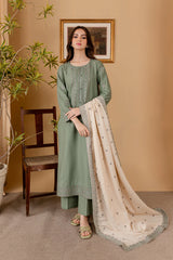 BATIK-3PC LAWN EMBROIDERED SHIRT WITH LAWN EMBROIDERED DUPATTA AND TROUSER-NC-2622