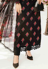 MARIA B-3PC LAWN EMBROIDERED SHIRT WITH MONARK PRINT DUPATTA & TROUSER-NC-2675