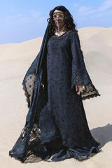 NUREH-3PC LAWN HEAVY EMBROIDERED SHIRT WITH CHIFFON PRINTED EMBR DUPATTA AND TROUSER-NC-2686