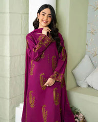 SAPPHIRE-3PC LAWN EMBROIDERED SHIRT WITH BAMBER CHIFFON EMBROIDERED DUPATTA AND LAWN TROUSER-NC-2615