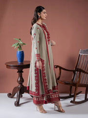 ASIM JOFA-3PC LAWN EMBROIDERED SHIRT WITH LAWN EMBROIDERED DUPATTA AND LAWN TROUSER-NC-2629