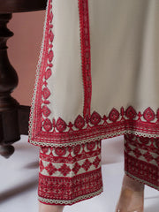 ASIM JOFA-3PC LAWN EMBROIDERED SHIRT WITH LAWN EMBROIDERED DUPATTA AND LAWN TROUSER-NC-2629