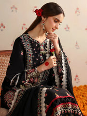 MAHNUR-3PC LAWN HEAVY EMBROIDERED SHIRT WITH CHIFFON EMB DUPATTA AND TROUSER -NC-2690