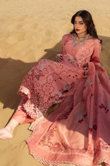 RANG RASIYA-3PC LAWN CHIKANKARI EMBROIDERED SHIRT WITH KHAADI NET EMBROIDERED DUPATTA AND TROUSER -NC-2675