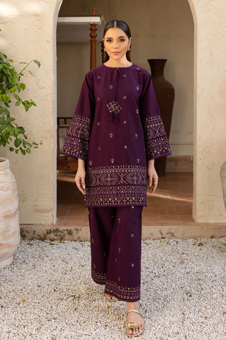 BATIK-2PC LAWN SEQUIN EMBROIDERED SHIRT WITH SEQUIN EMBROIDERED TROUSER-NC-262
