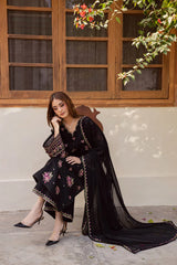 BATIK-3PC LAWN EMBROIDERED SHIRT WITH CHIFFON EMBROIDERED DUPATTA AND EMB TROUSER-NC-2666