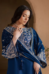 BATIK-3PC LAWN EMBROIDERED SHIRT WITH CHIFFOON EMBROIDERED DUPATTA AND EMB TROUSER-NC-2621