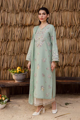 BATIK-3PC LAWN EMBROIDERED SHIRT WITH CHIFFON EMBROIDERED DUPATTA AND EMB TROUSER-NC-2651