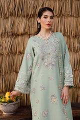 BATIK-3PC LAWN EMBROIDERED SHIRT WITH CHIFFON EMBROIDERED DUPATTA AND EMB TROUSER-NC-2651