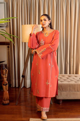 URGE-2PC LAWN EMBROIDERED SHIRT WITH LAWN EMBROIDRED TROUSER-NC-2611