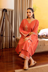 URGE-2PC LAWN EMBROIDERED SHIRT WITH LAWN EMBROIDRED TROUSER-NC-2611