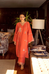 URGE-2PC LAWN EMBROIDERED SHIRT WITH LAWN EMBROIDRED TROUSER-NC-2611