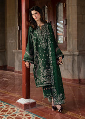 SAPPHIRE-3PC LAWN EMBROIDERED SHIRT WITH KHADDI NET EMBROIDERED DUPATTA AND TROUSER-NC-2678