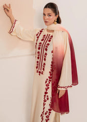 IZEL-3PC LAWN EMBROIDERED SHIRT WITH CHIFFON TYE&DYE DUPATTA AND TROUSER-NC-2649