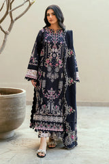 FLORENT-3PC LAWN EMBROIDERED SHIRT WITH KHADDI NET EMBROIDERED DUPATTA & TROUSER-NC-2626