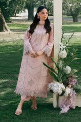 GARNET-3PC LAWN EMBROIDERED SHIRT WITH KHAADI NET EMBROIDERED DUPATTA AND TROUSER-NC-2640