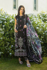 MUSHQ-3PC LAWN EMBROIDERED SHIRT WITH CHIFFON PRINTED DUPATTA & TROUSER-NC-2632