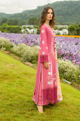 MUSHQ-3PC LAWN EMBROIDERED SHIRT WITH CHIFFON PRINT DUPATTA & TROUSER-NC-2643