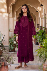 BATIK-3PC LAWN EMBROIDERED SHIRT WITH CHIFFON EMBROIDERED DUPATTA AND EMB TROUSER-NC-2696