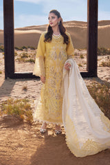 RANG RASIYA-3PC LAWN LASERCUTWORK EMBROIDERED SHIRT WITH KHAADI NET EMBROIDERED DUPATTA AND TROUSER -NC-2669